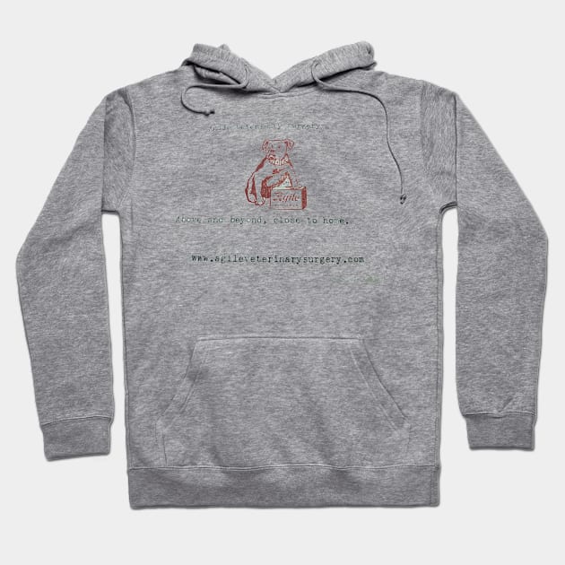 Typed Hoodie by Agile Veterinary Surgery